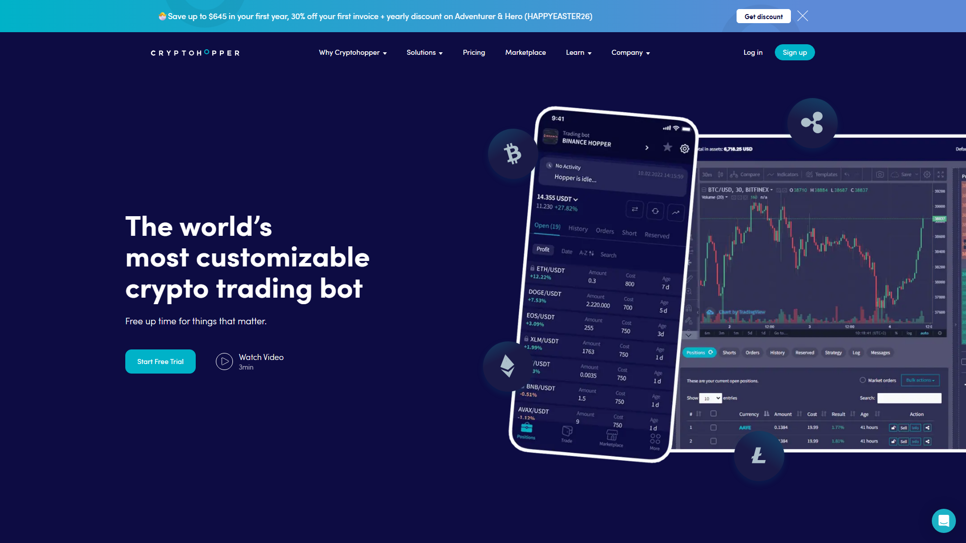 Cryptohopper screenshot