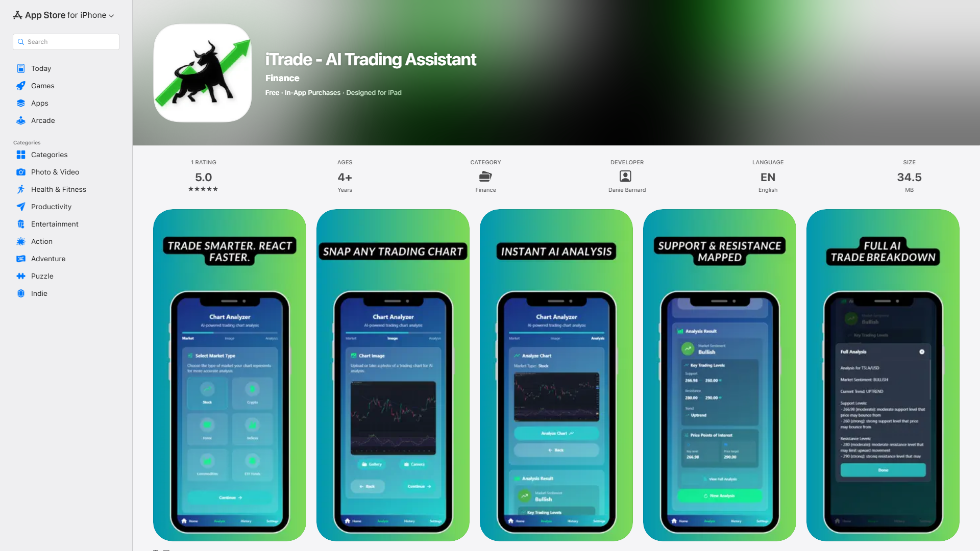 iTrade AI screenshot