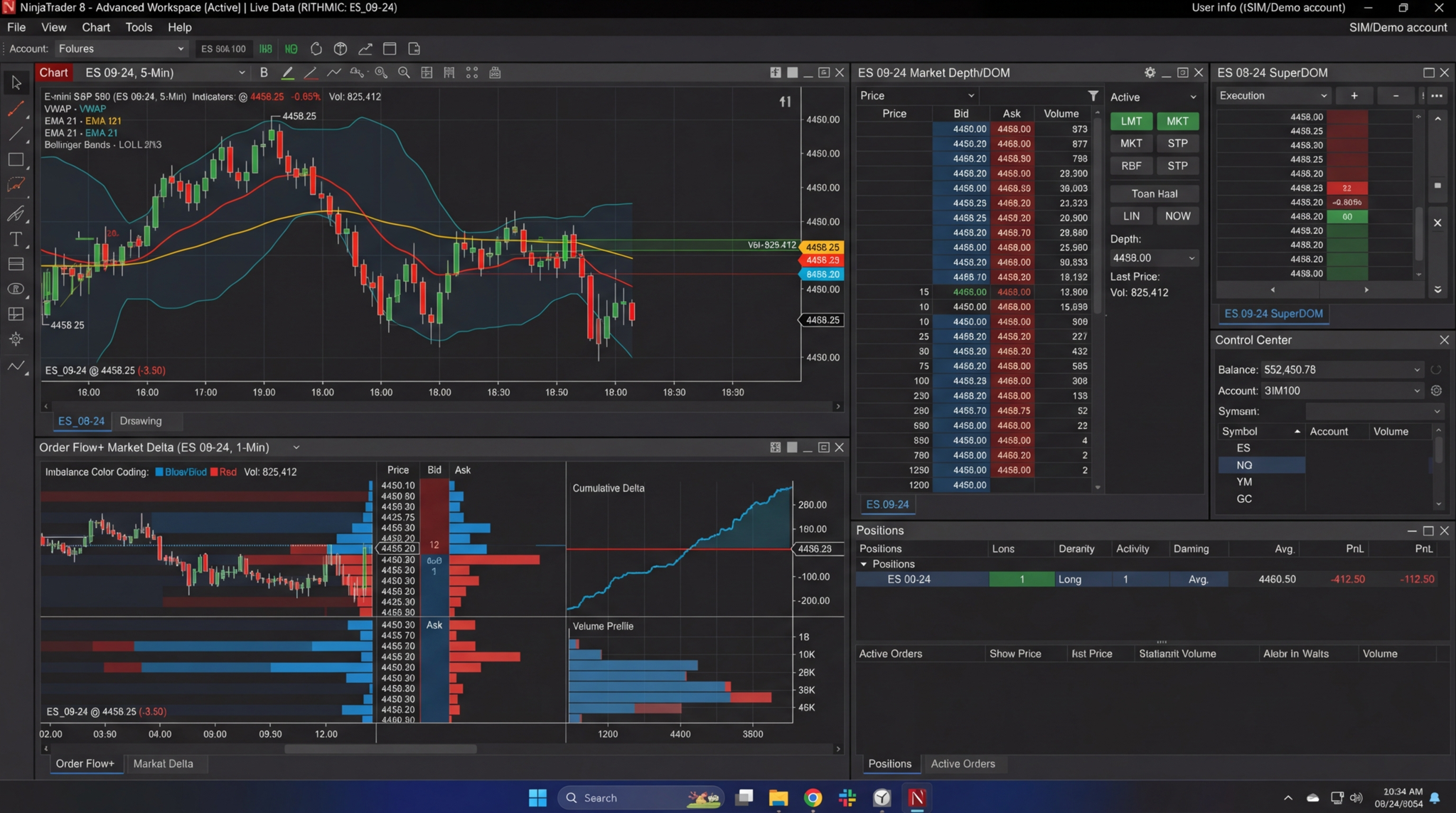 NinjaTrader screenshot