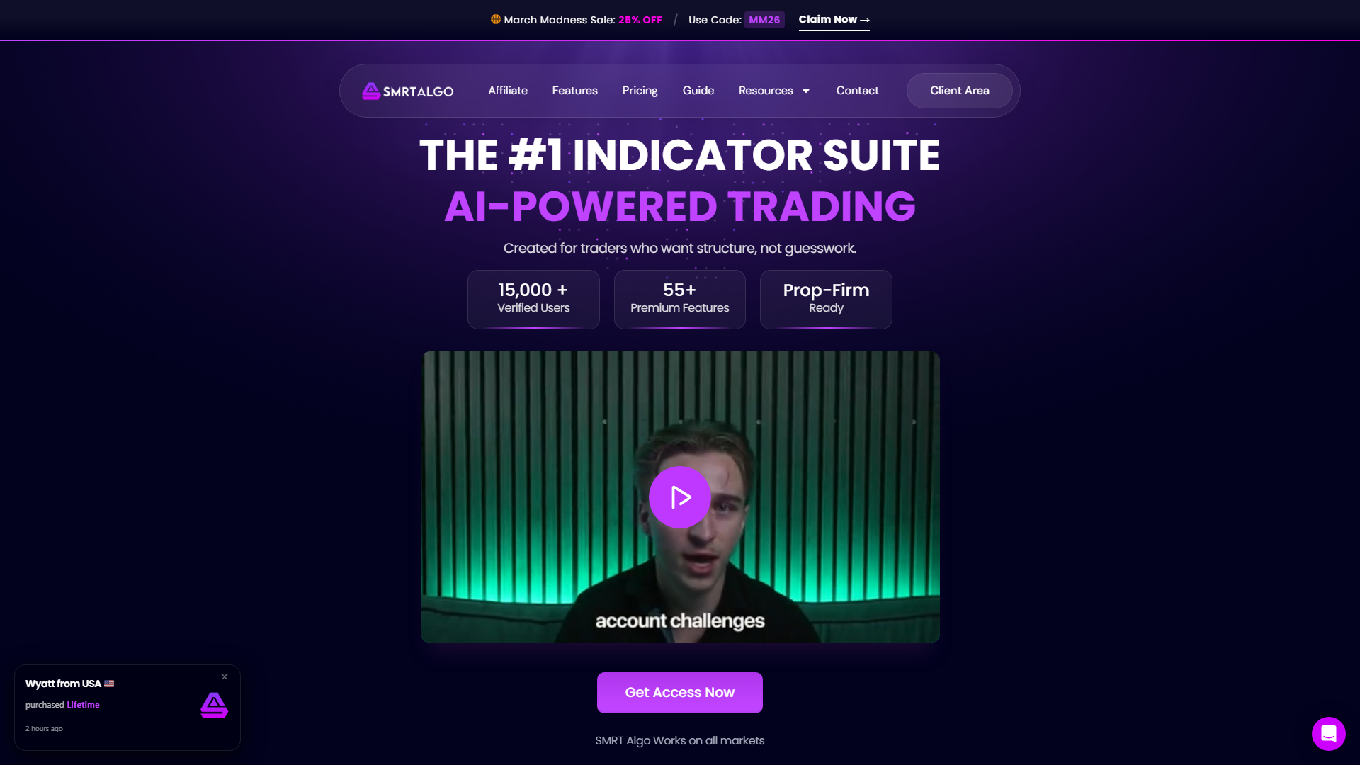 SMRT Algo screenshot