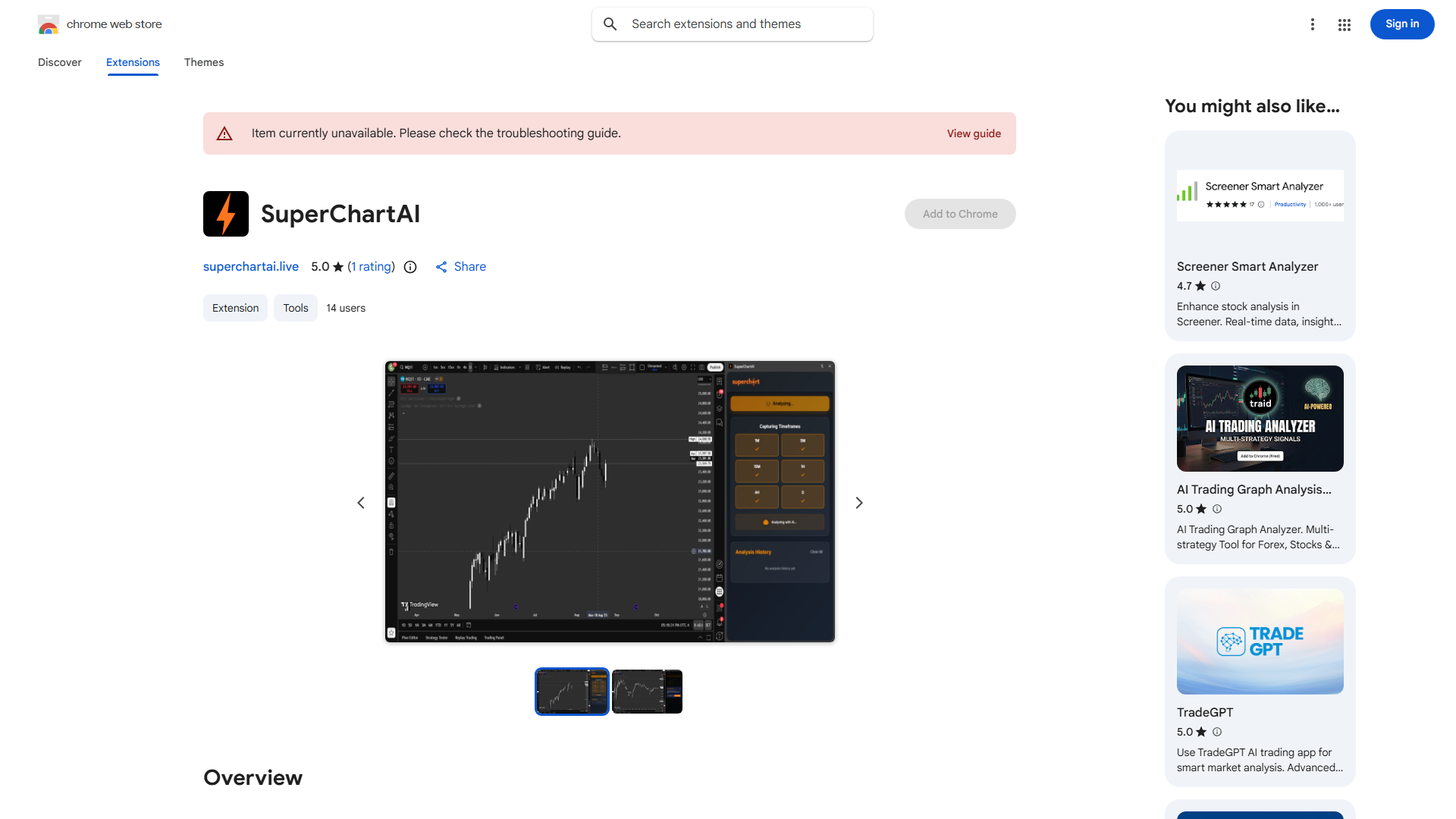 SuperChartAI screenshot