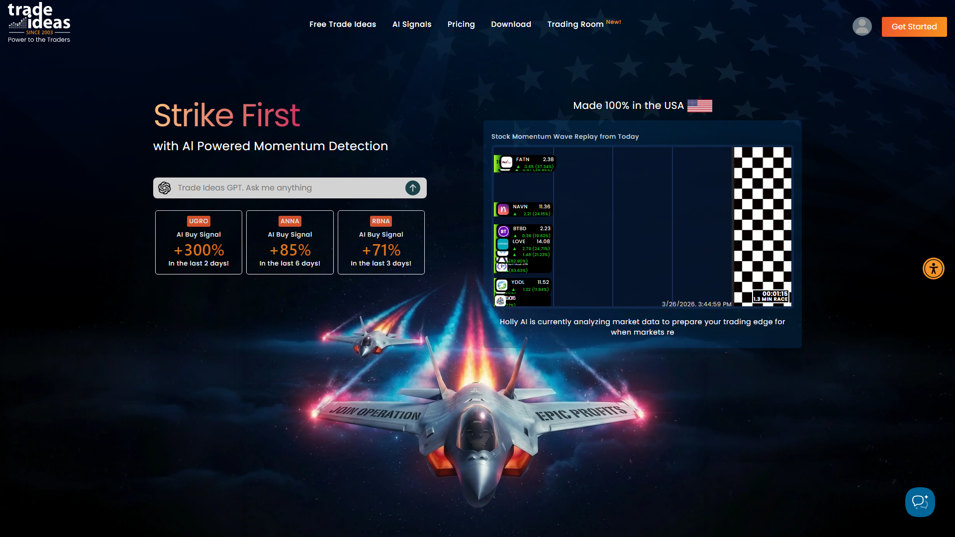 Trade Ideas screenshot