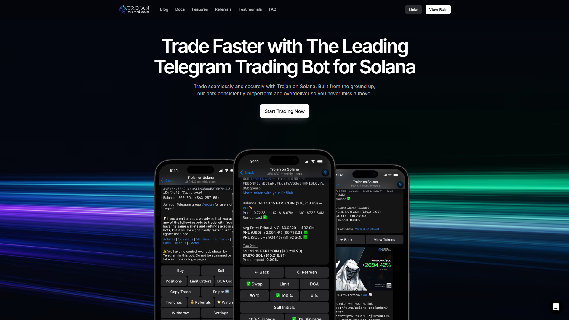 Trojan Bot screenshot