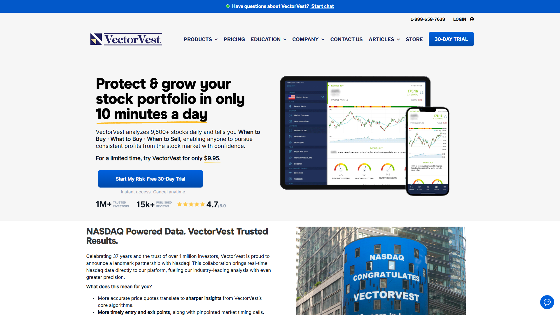 VectorVest screenshot